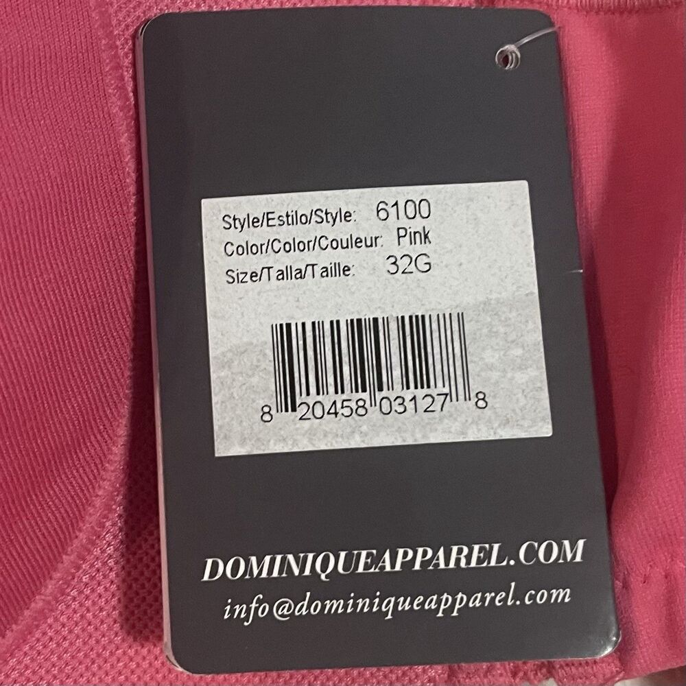 Dominique Zoe Pro Max Support Sport Jogging Running Exercise Bra Pink 32G New - Picture 7 of 7